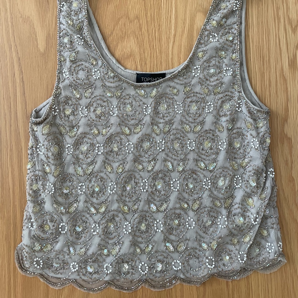 Topshop sequin top